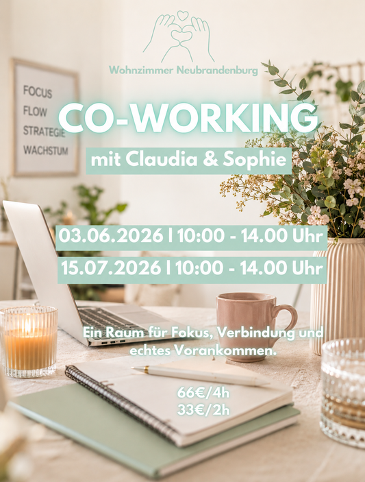 Co-Working im Wohnzimmer Neubrandenburg